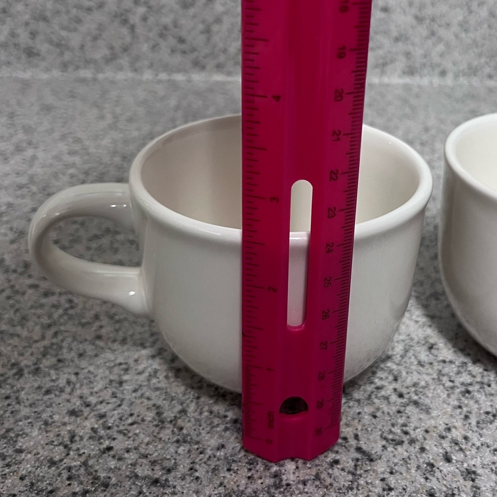 Pfaltzgraff Acadia Pattern White Cup and Saucer Sets - Picture 15 of 16